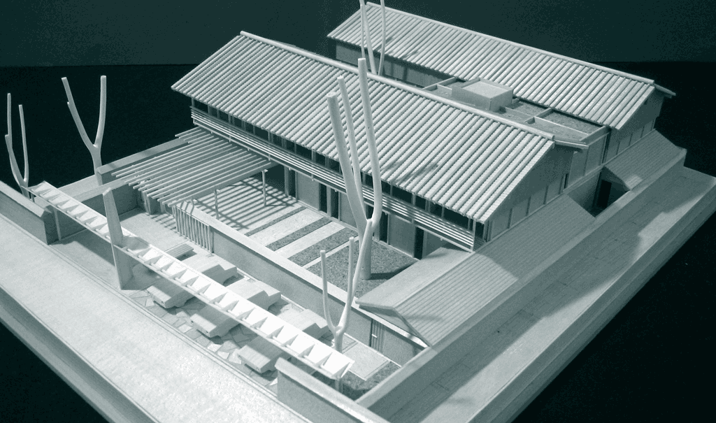 A model photo of the Minakata-Kumagusu-Museum, Wakayama, 2003