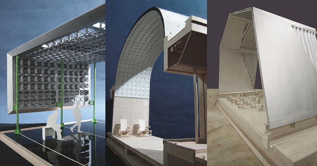 Model photo of sheet metal structure, 2002-07